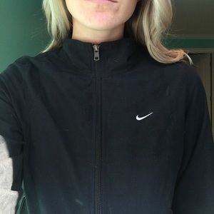 Zip up black Nike jacket